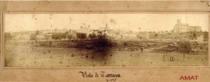 imatge antiga de Terrassa 1870 original